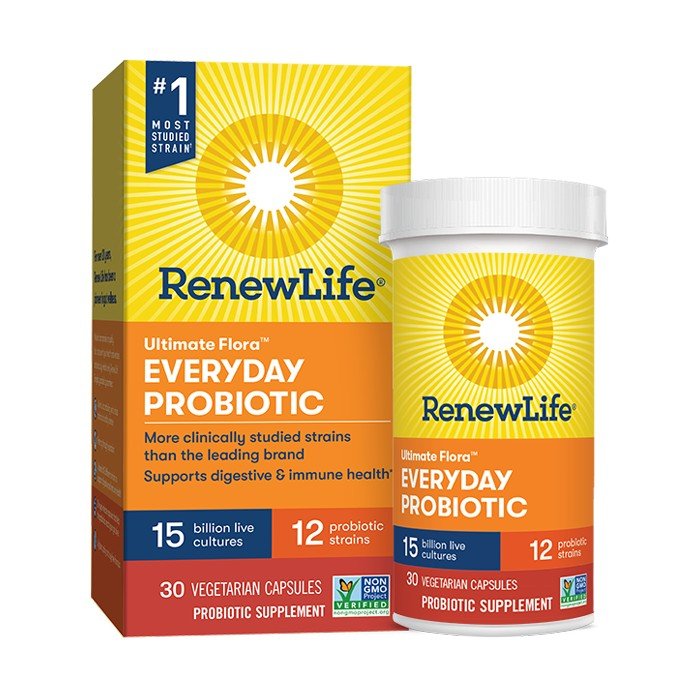 Renew Life Ultimate Flora Everyday Probiotic 15 Billion 30 VegCap