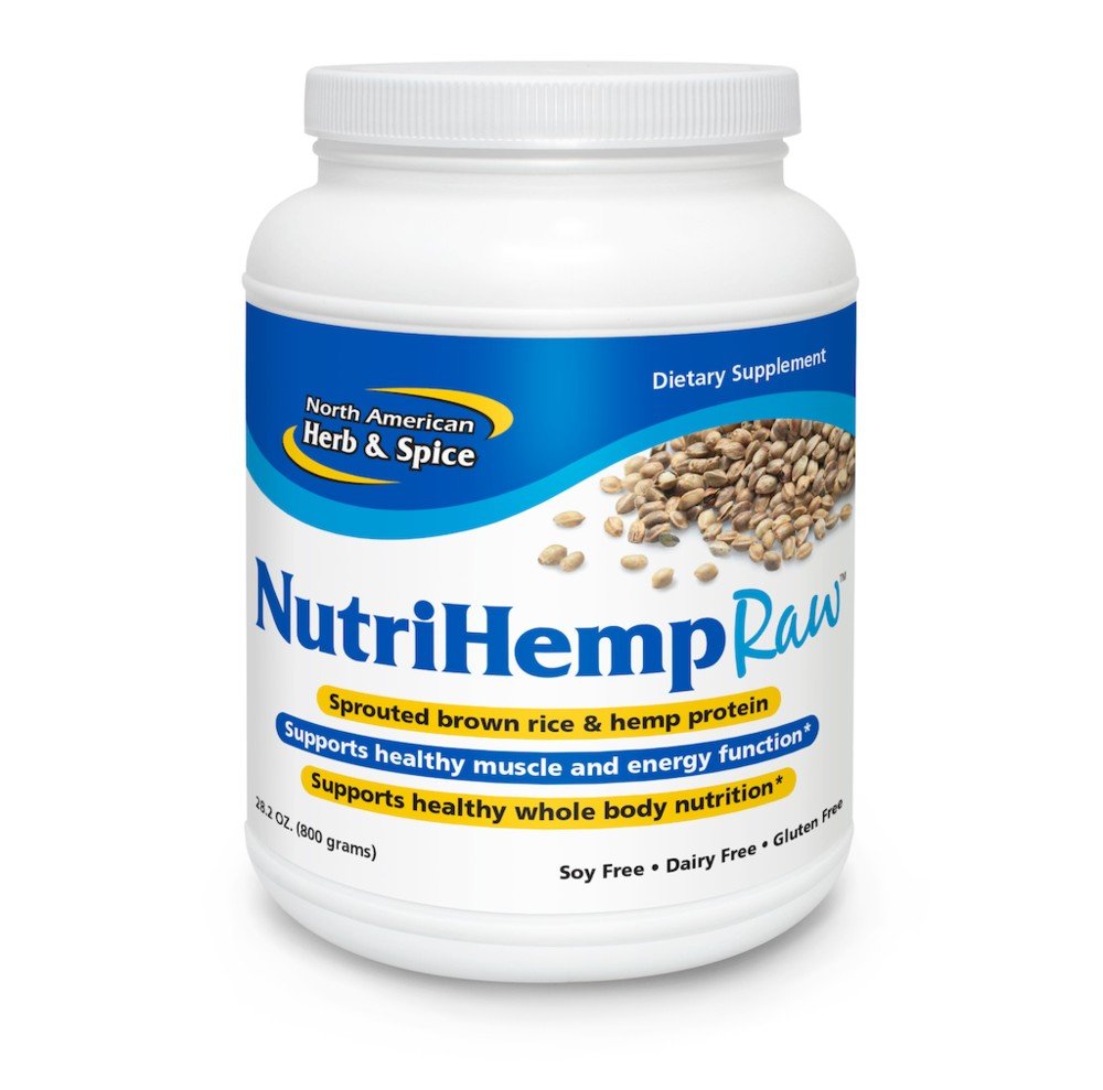 North American Herb &amp; Spice NutriHemp Raw Wild Vanilla 800 g (28.2 oz) Powder