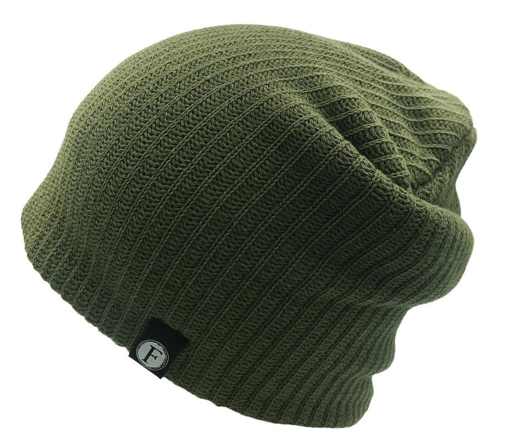 Flipside Hats Dogg Youth Organic Beanie-Olive 1 Pack