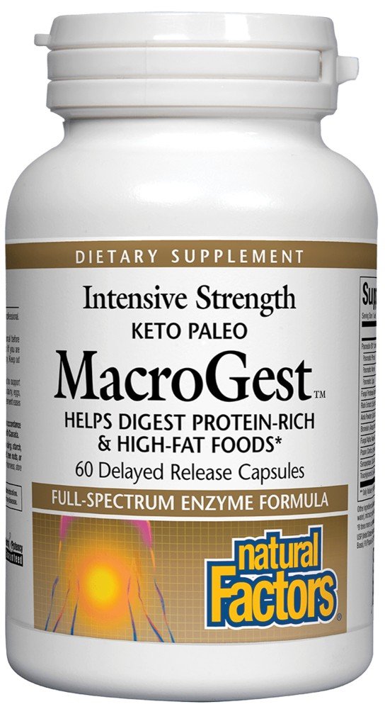 Natural Factors Keto Paleo Macrogest 60 VegCap