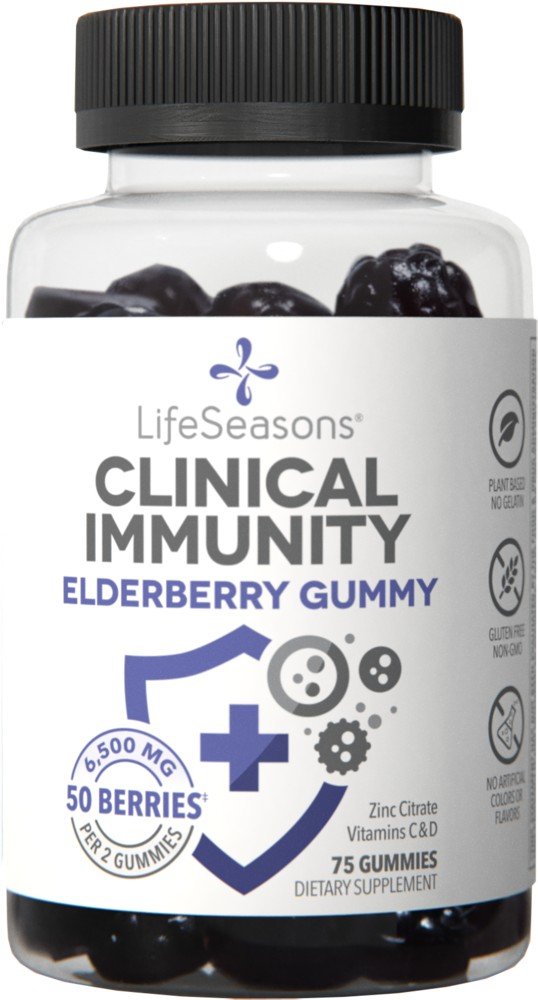 Life Seasons Clinical Immunity Elderberry Gummy 75 Gummy