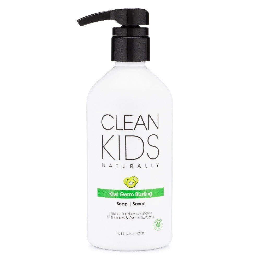 Gabriel Cosmetics Clean Kids Naturally Kiwi Germ Busting Hand Soap 16 oz Liquid