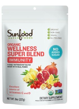 Sunfood Organic Wellness Super Blend Immunity 8 oz Bag