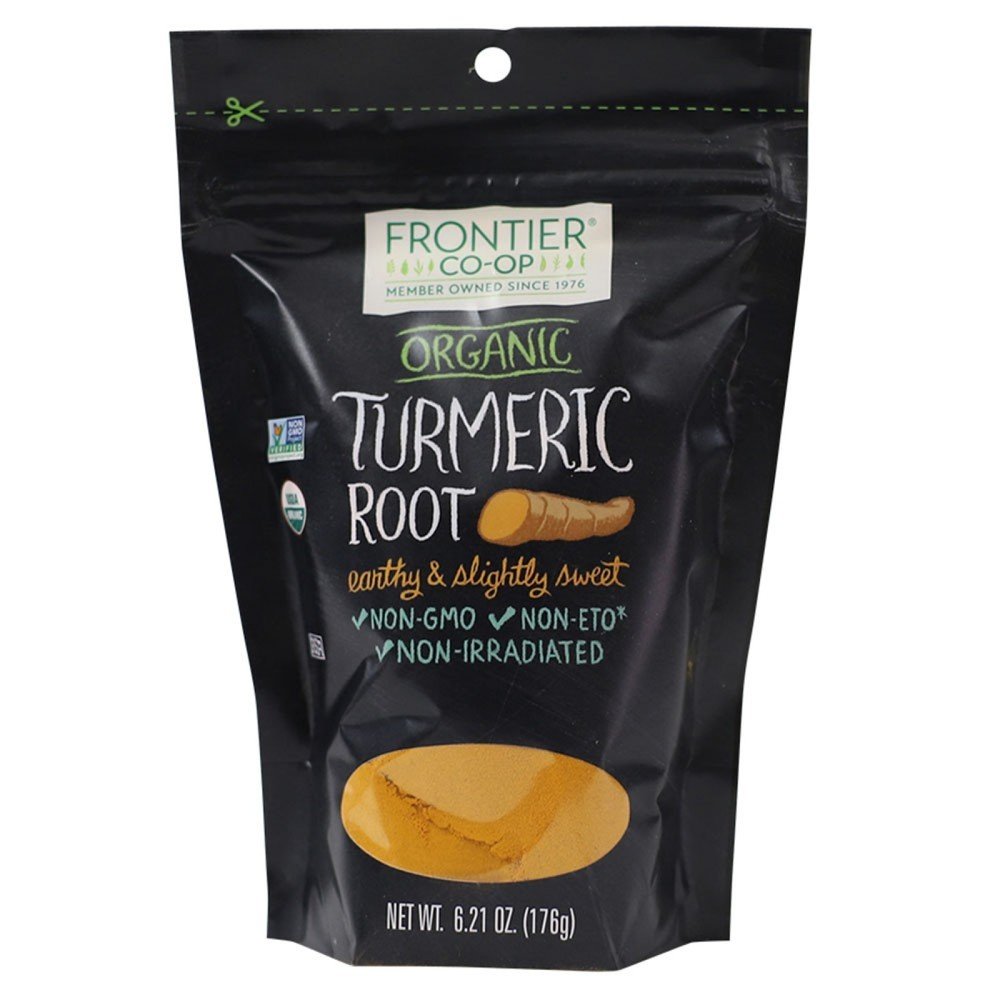 Frontier Natural Products Organic Turmeric Root Ground 6.21 oz Bag
