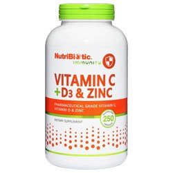 Nutribiotic Vitamin C + D3 & Zinc 250 Capsule