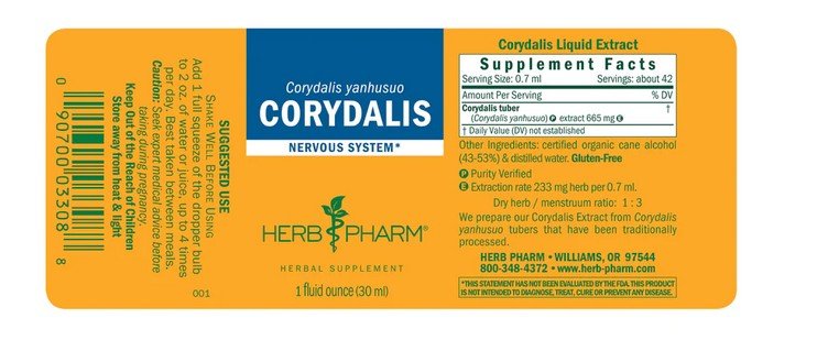 Herb Pharm Corydalis 1 oz Liquid