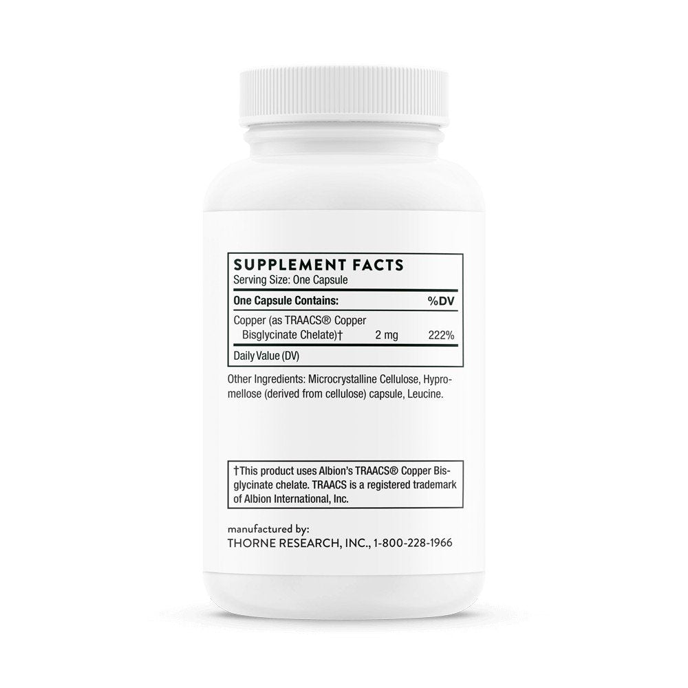 Thorne Copper Bisglycinate 60 Capsule