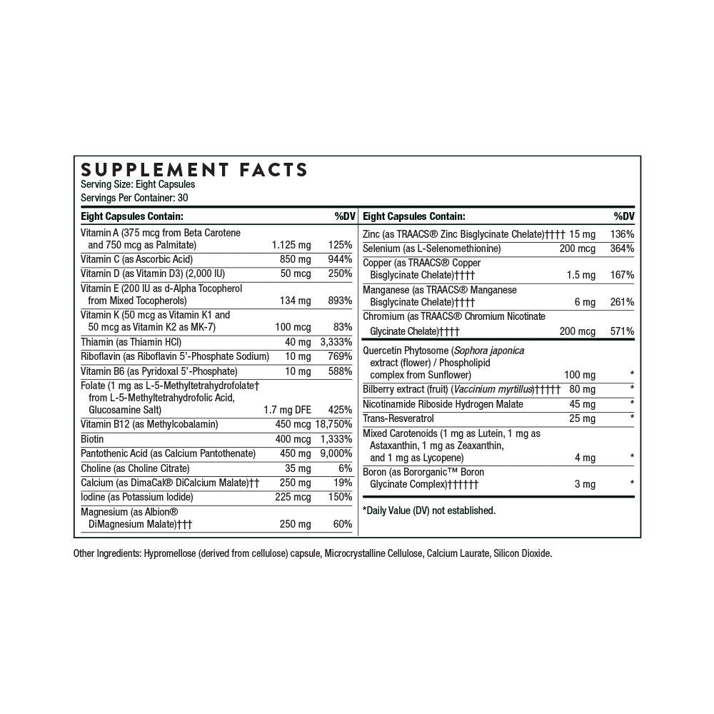 Thorne Advanced Nutrients 240 Capsule