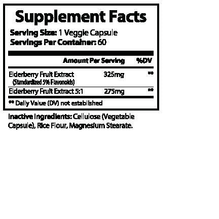 Olympian Labs Elderberry Fruit Plus 60 Capsule