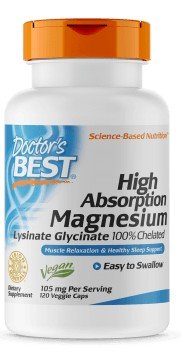 Doctors Best High Absorption 100% Chelated Magnesium 105mg 120 VegCap