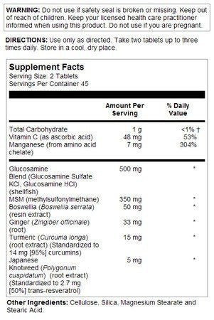 Natural Balance Joint Formula, Super Flex 90 Tablet