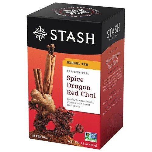 Stash Tea Spice Dragon Red Chai Tea Caffeine Free 18 Bag