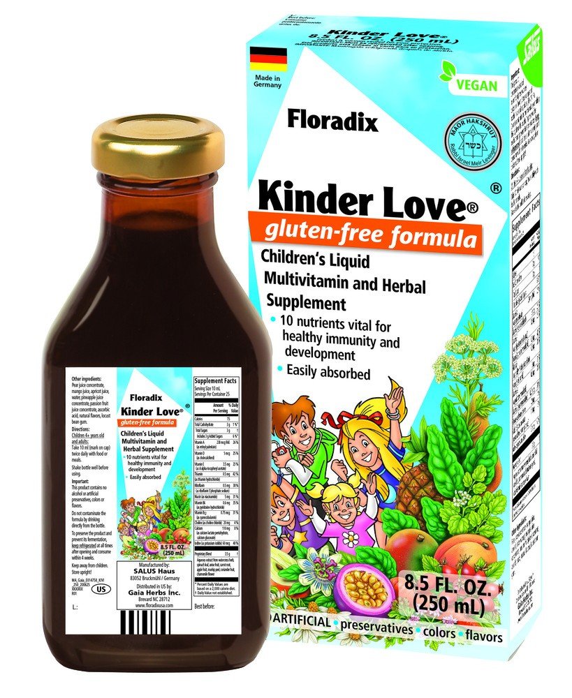 Salus Floradix Kinder Love Gluten-Free Children's Multivitamin 8.5 oz Liquid