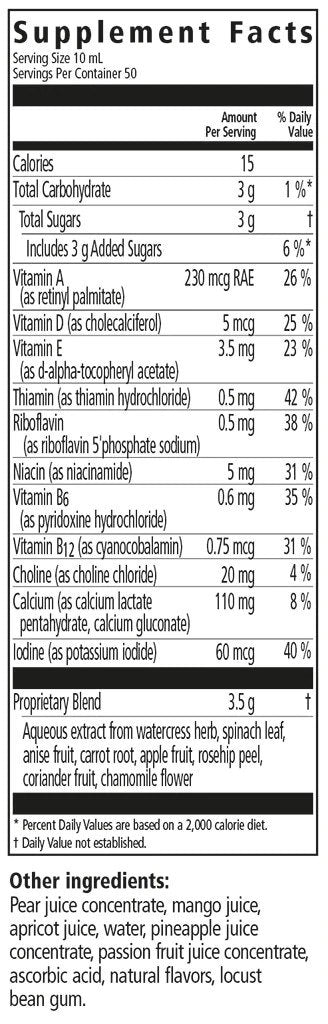 Salus Floradix Kinder Love Gluten-Free Children&#39;s Multivitamin 17 oz Liquid