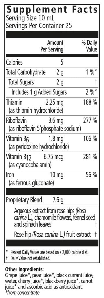 Salus Floravital Iron &amp; Herbs Yeast-Free 8.5 oz Liquid