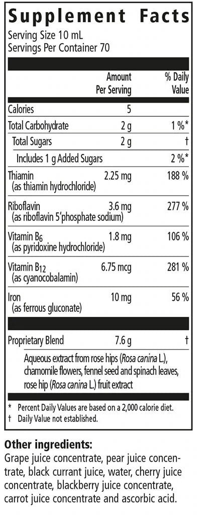 Salus Floravital Iron &amp; Herbs Yeast-Free 23 oz Liquid