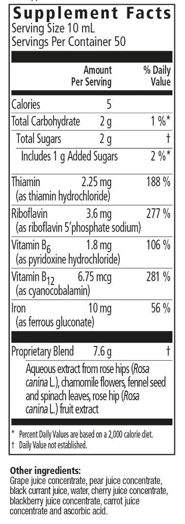 Salus Floravital Iron &amp; Herbs Yeast-Free 17 oz Liquid