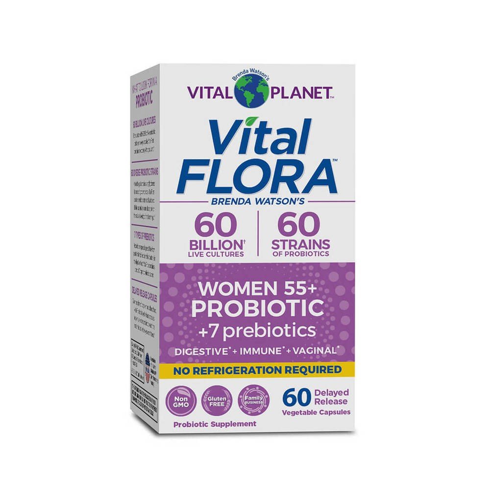 Vital Flora 60/60 Probiotic Women's 55+ 60 VegCap