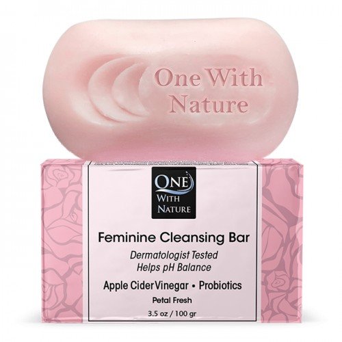 One With Nature Feminine Cleansing Bar Soap Petal Fresh 3.5 oz Bar Soap