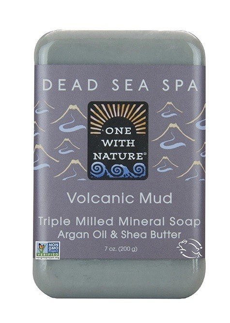 One With Nature Dead Sea Spa Volcanic Mud Soap 7 oz Bar Soap