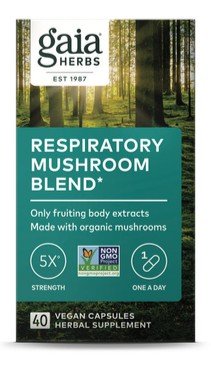 Gaia Herbs Respiratory Mushroom Blend 40 Capsule