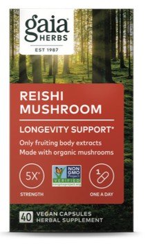 Gaia Herbs Reishi Mushroom 40 Capsule