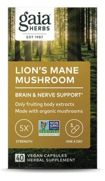 Gaia Herbs Lion's Mane Mushroom 40 Capsule