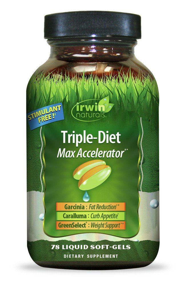 Irwin Naturals TRIPLE-DIET Fat Reduction Max Accelerator 78 Liquid Softgel