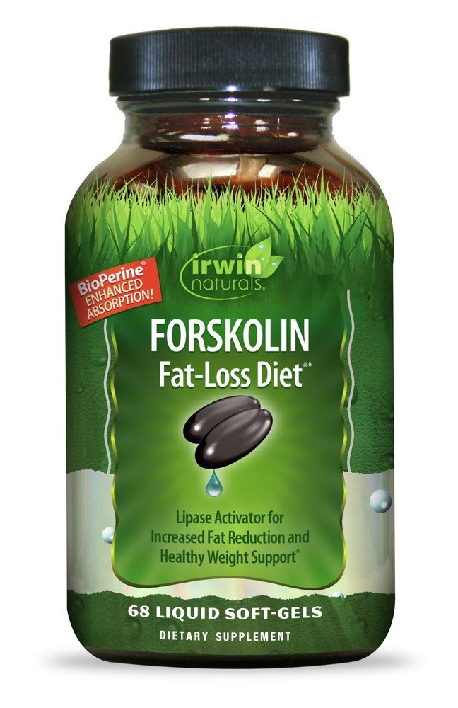Irwin Naturals Forskolin Fat-Loss Diet Lipo-Stimulator 68 Liquid Softgel