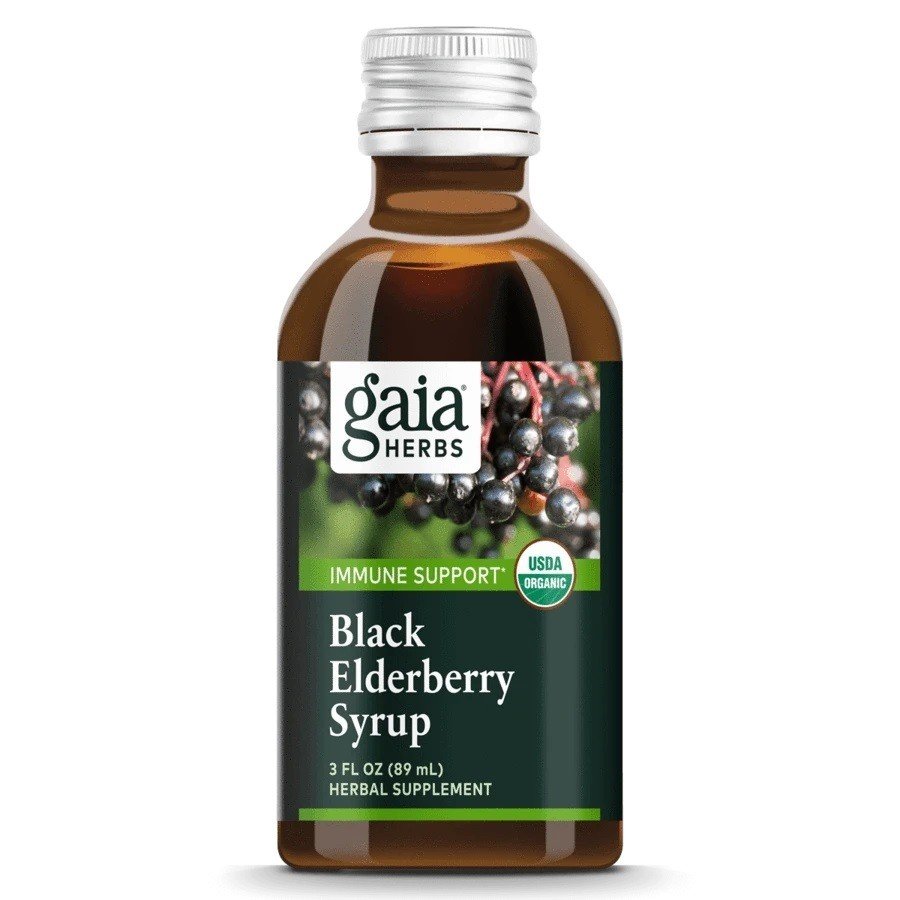 Gaia Herbs Black Elderberry Syrup - Adult Daily 3 oz Liquid