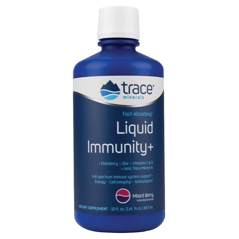 Trace Minerals Liquid Immunity+ - Mixed Berry 30 oz Liquid