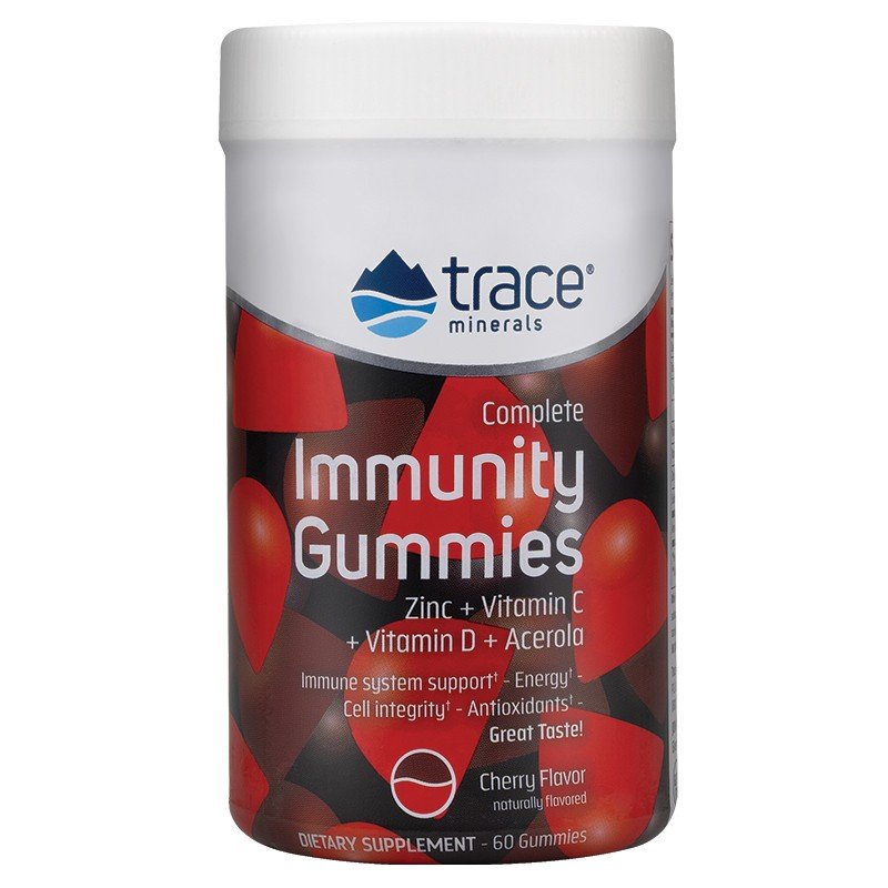 Trace Minerals Immunity Gummies Cherry Flavor 60 Gummy