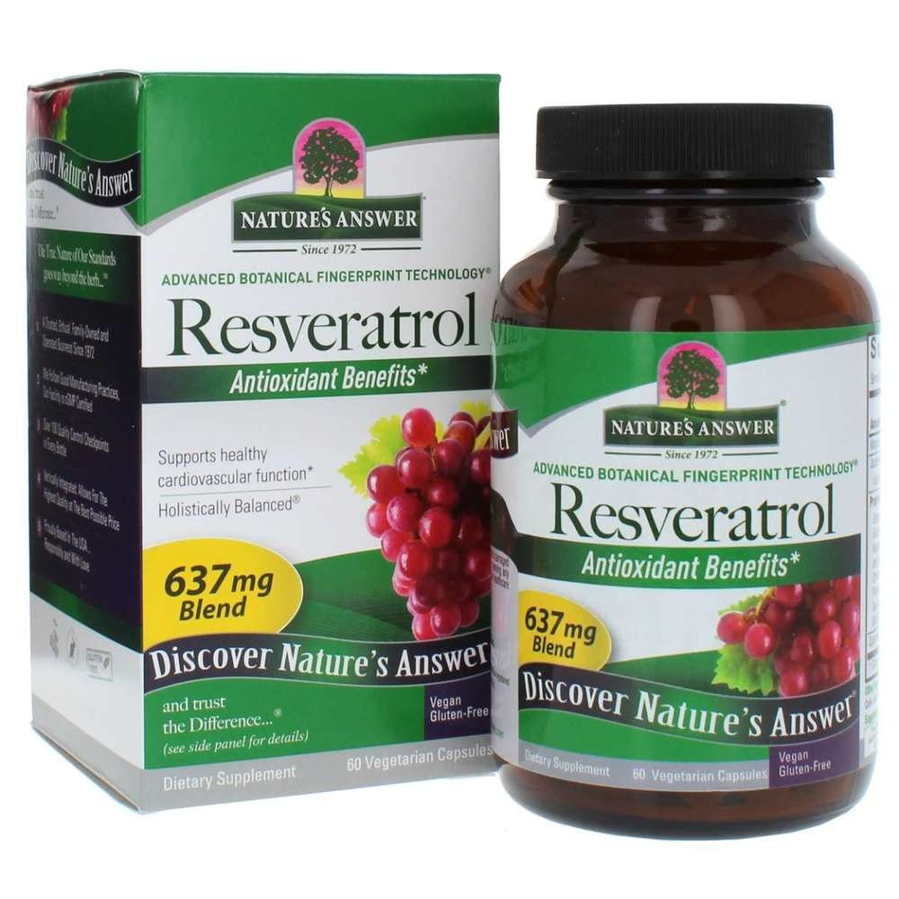 Nature&#39;s Answer Resveratrol 250 mg 60 VegCap