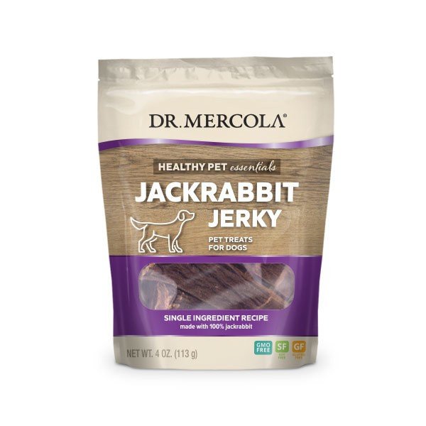 Dr. Mercola Jackrabbit Jerky for Dogs 4 oz Bag