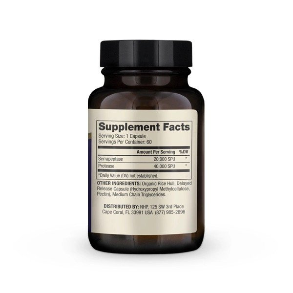 Dr. Mercola Enzyme Serrapeptase 60 Capsule