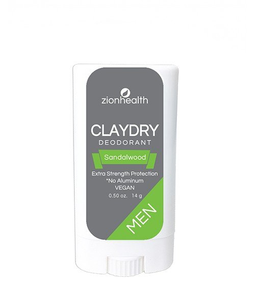 Zion Health Clay Dry Mini - Sandalwood For Men .5 oz Stick