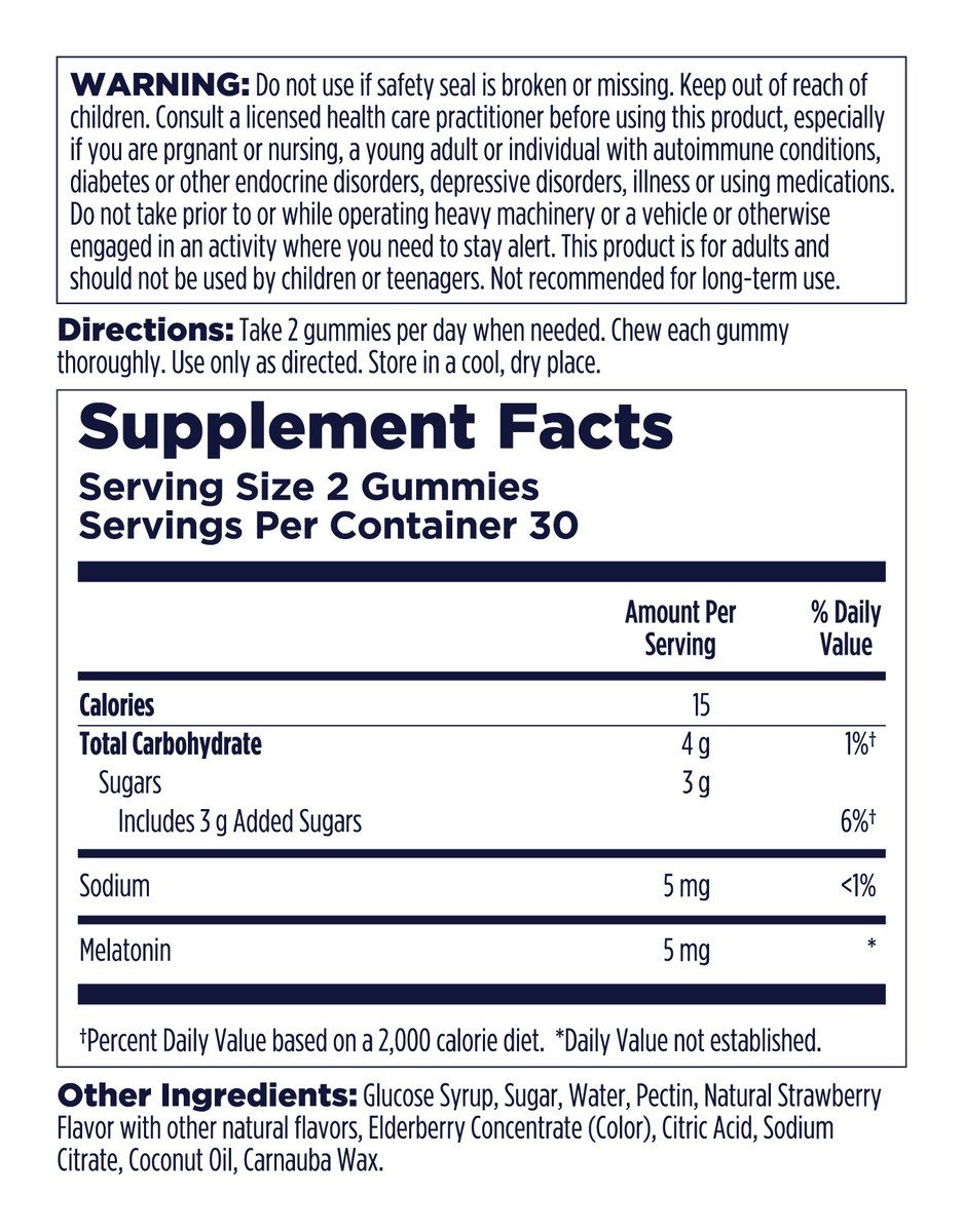 Kal Melatonin 5 mg 60 Gummy