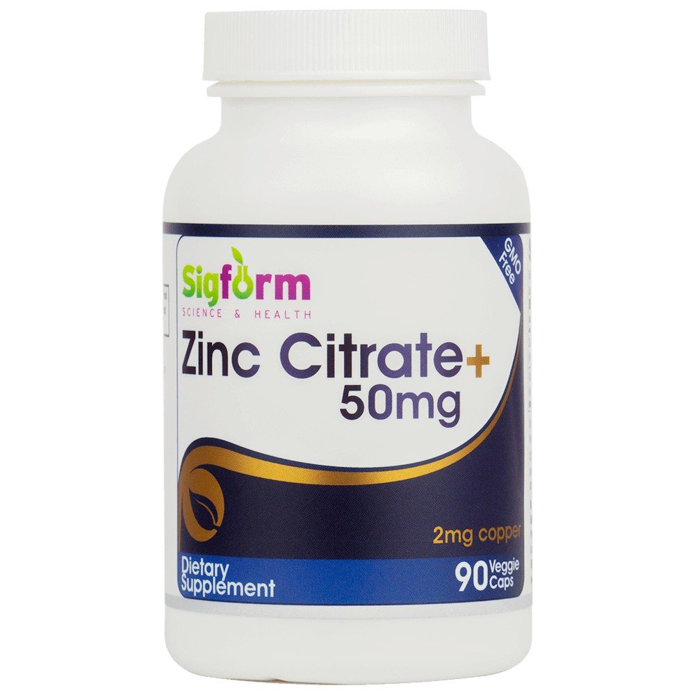 Sigform Zinc Citrate w/ Copper 50mg 90 Capsule