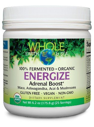 Natural Factors Whole Earth & Sea Energize Adrenal Boost 6.2 oz Powder