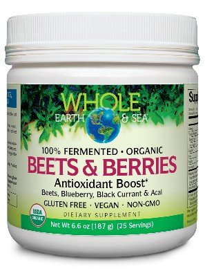 Natural Factors Whole Earth & Sea Beets & Berries Antioxidant Boost 6.6 oz Powder