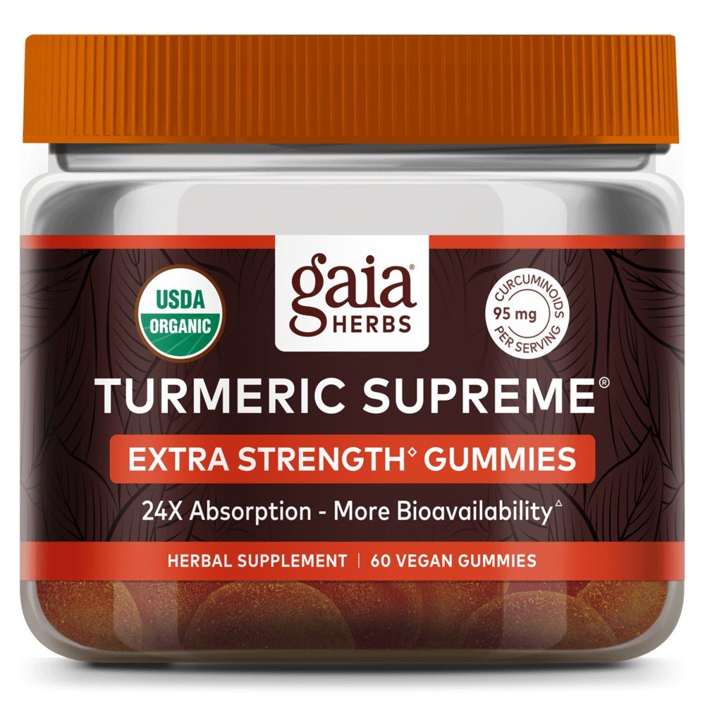 Gaia Herbs Turmeric Supreme Extra Strength Gummies 60 Gummy