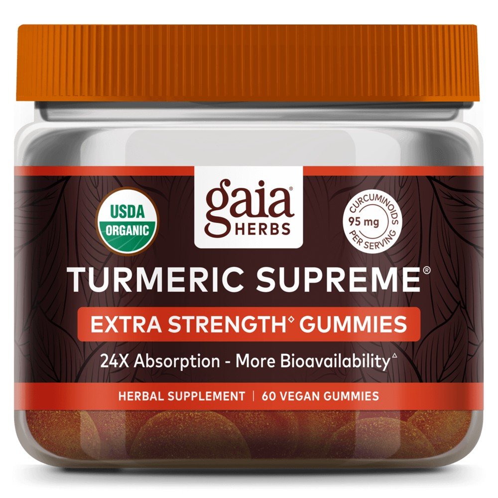 Gaia Herbs Turmeric Supreme Extra Strength  Gummies 60 Gummy