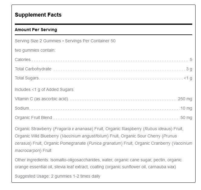 Douglas Laboratories Vitamin C Gummies 100 Gummy