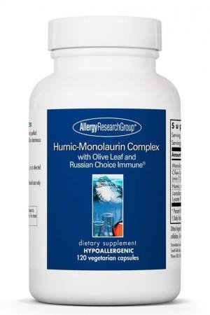 Allergy Research Group Humic-Monolaurin Complex with Olive Leaf and Russian Choice Immune 120 VegCap