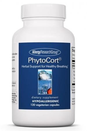 Allergy Research Group PhytoCort Herbal Support for Healthy Breathing 120 VegCap