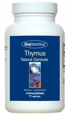 Allergy Research Group Thymus Natural Glandular 75 VegCap