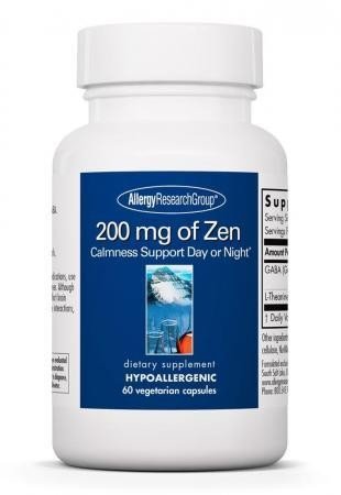 Allergy Research Group 200 mg of Zen Calmness Support Day or Night 60 VegCap