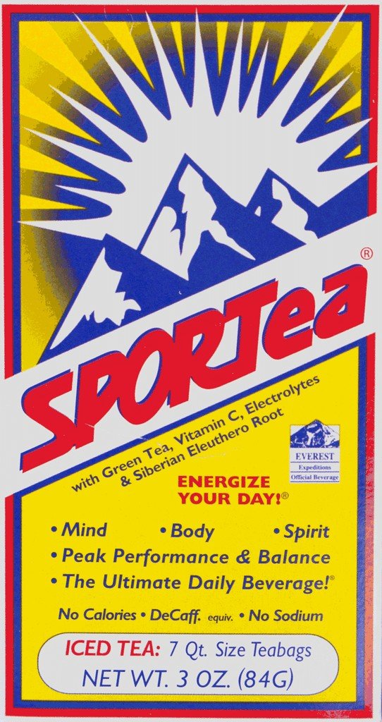 Sportea | Sport Tea | Energy | Green Tea | Vitamin C | Electrolytes | Siberian Eleuthero Root | No Calories | DeCaff | No Sodium | Tea | VitaminLife