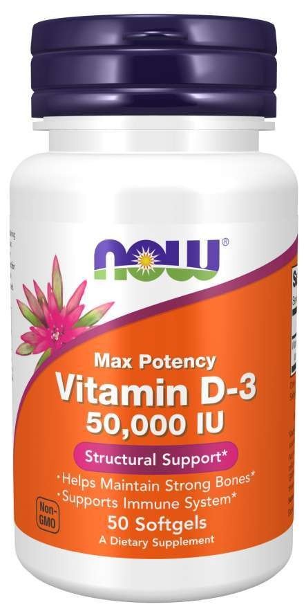 Now Foods Vitamin D-3 50,000 IU 50 Softgel