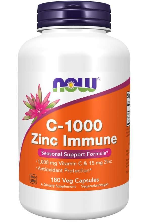 Now Foods C-1000 Zinc Immune 180 VegCap